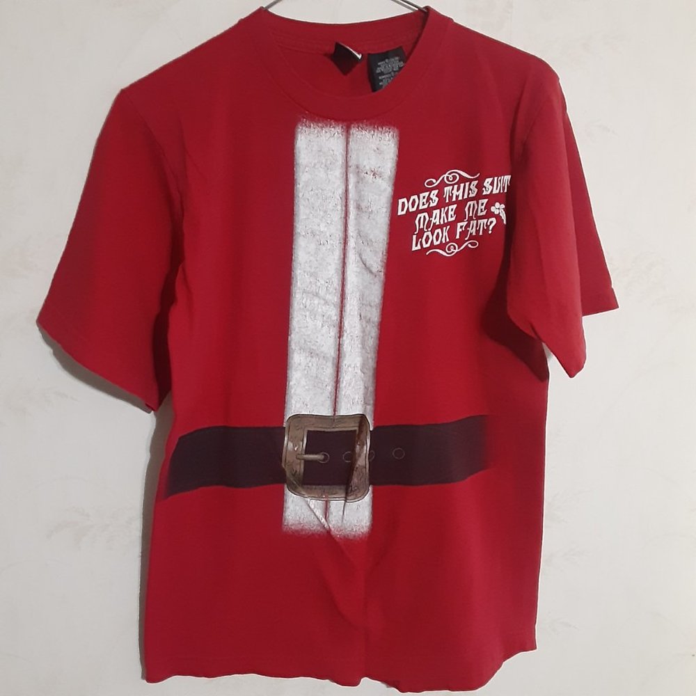 5/$20 Dec 25 Men's Short Sleeve Santa T Shirt S